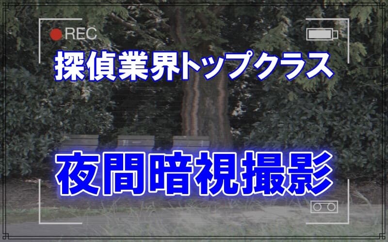 夜間の暗視撮影が得意な千葉県松戸市のラブ探偵事務所