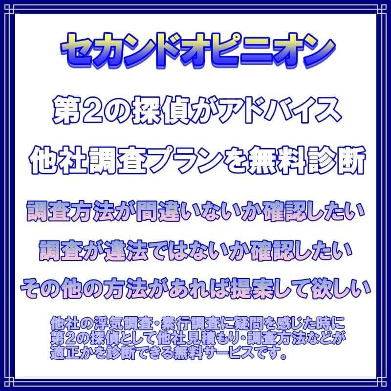 ラブ探偵事務所浮気調査や素行調査セカンドオピニオン