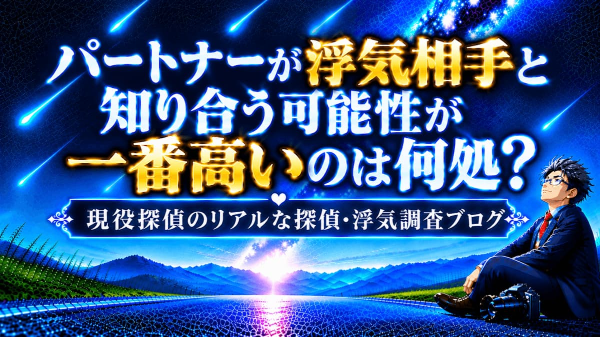 浮気相手と知り合う可能性が一番高いケースを現役探偵が解説