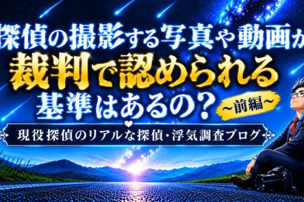 探偵の撮影する写真や動画が裁判で認められる基準を解説