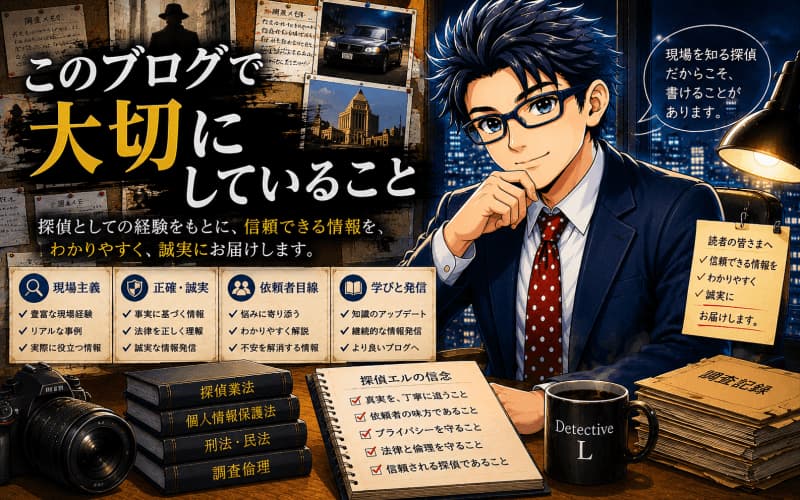 探偵エルのひとり言ブログで大切にしていることを解説