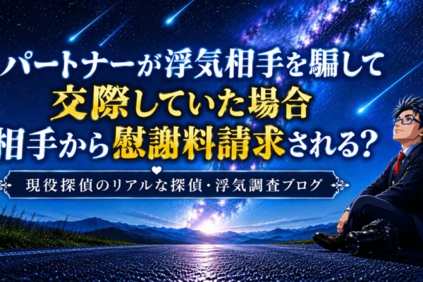 配偶者が騙して交際してた時に慰謝料請求されるかを探偵が解説
