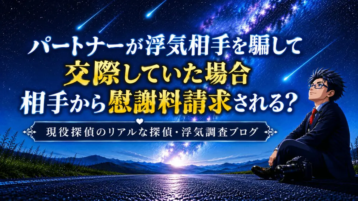 配偶者が騙して交際してた時に慰謝料請求されるかを探偵が解説